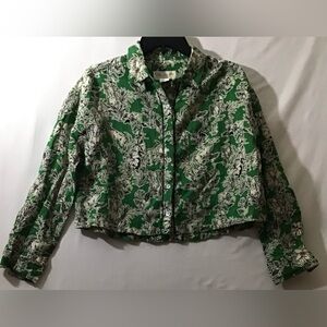 C&C California Green Botanical Cropped Shirt